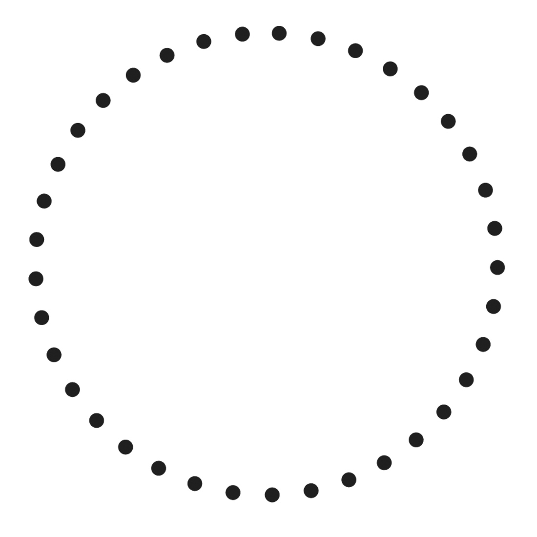 M67 Large Dot Circle Frame